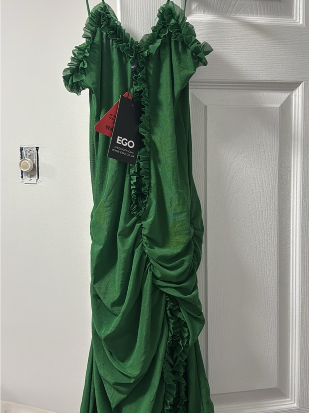 EGO Emerald Green Ruffled Dress